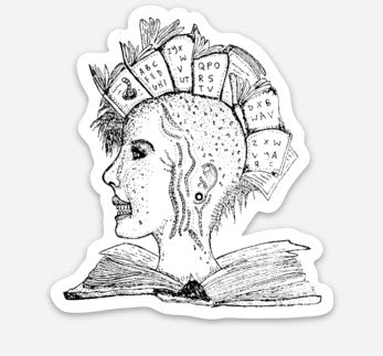 Literary Punk Sticker